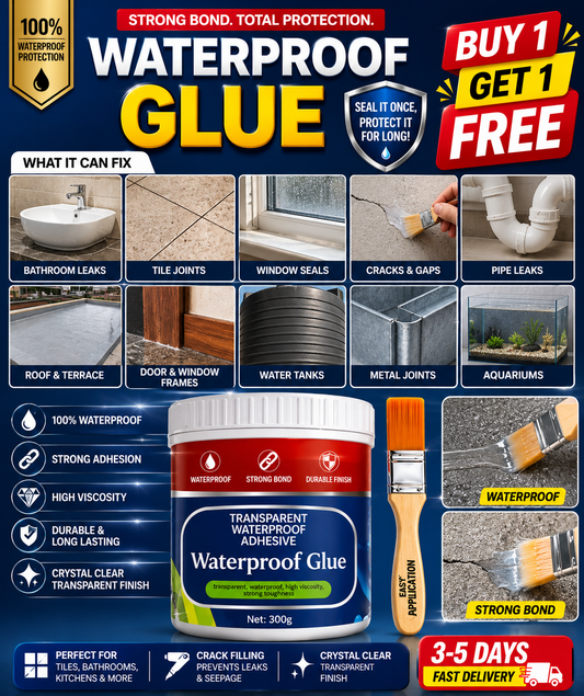 Transparent Crack Seal Glue Waterproof Solution for Roof Leakage ( Pack Of 2 )